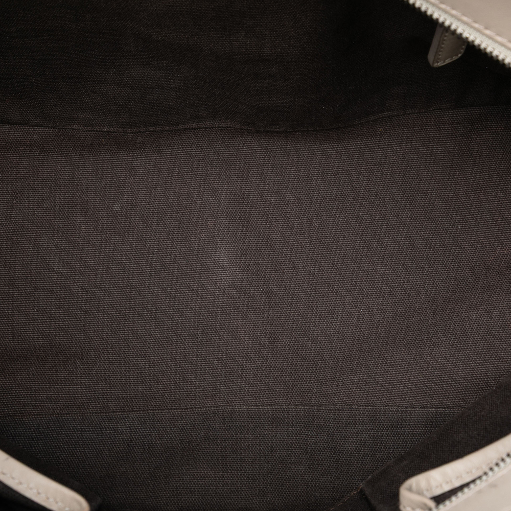 Pre-Loved Burberry Smoked Check Coated Canvas Handbag - Picture 4 of 7